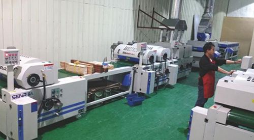 Canadian floor coating line site