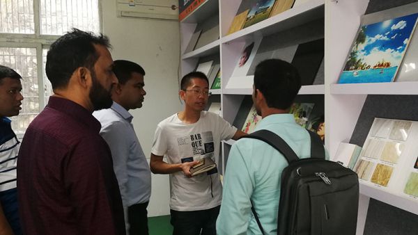 Bangladesh customer visited our company for glass coating line