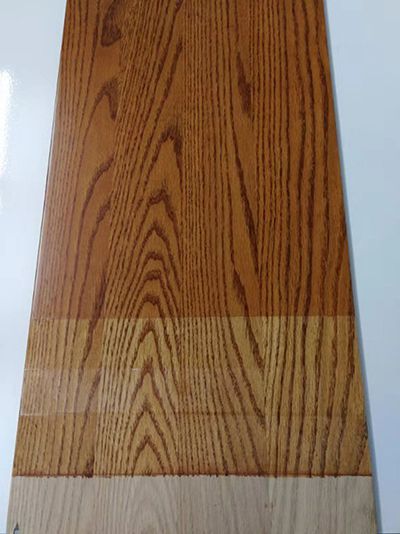 Samples of coated wood